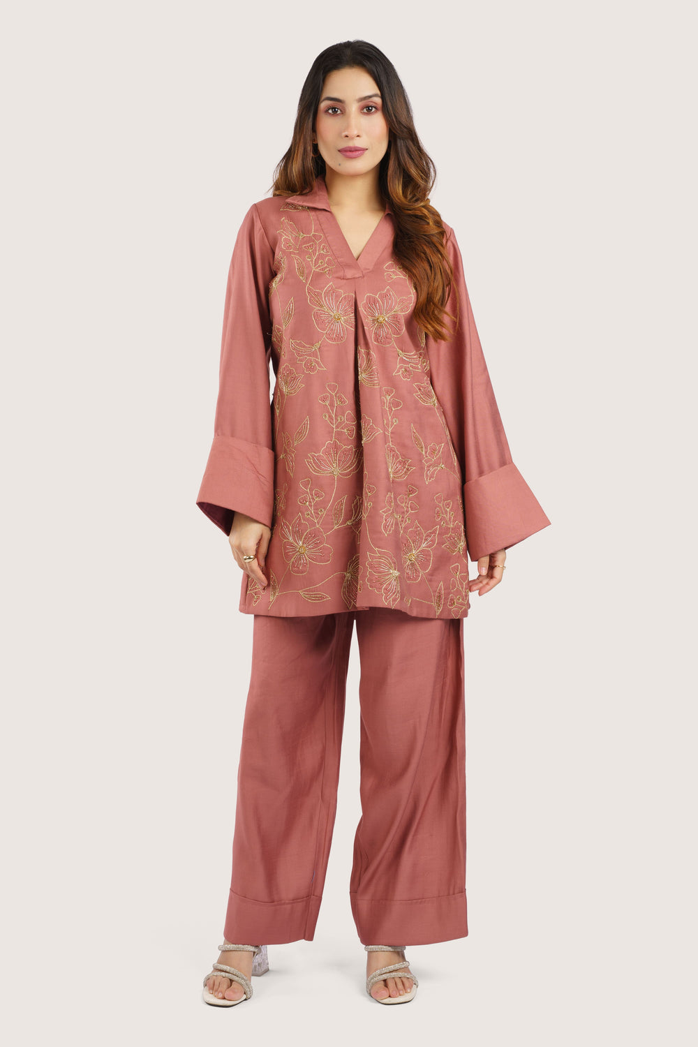 Mehka Hand Embroidered Co-ord set