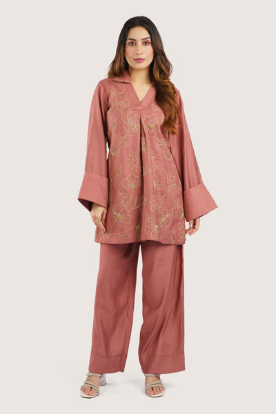 Mehka Hand Embroidered Co-ord set