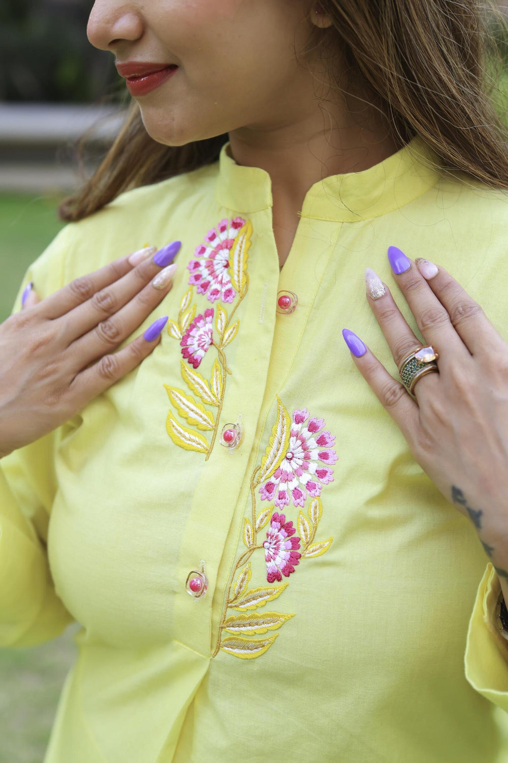 The Omna Aarika earth Cotton kurta set