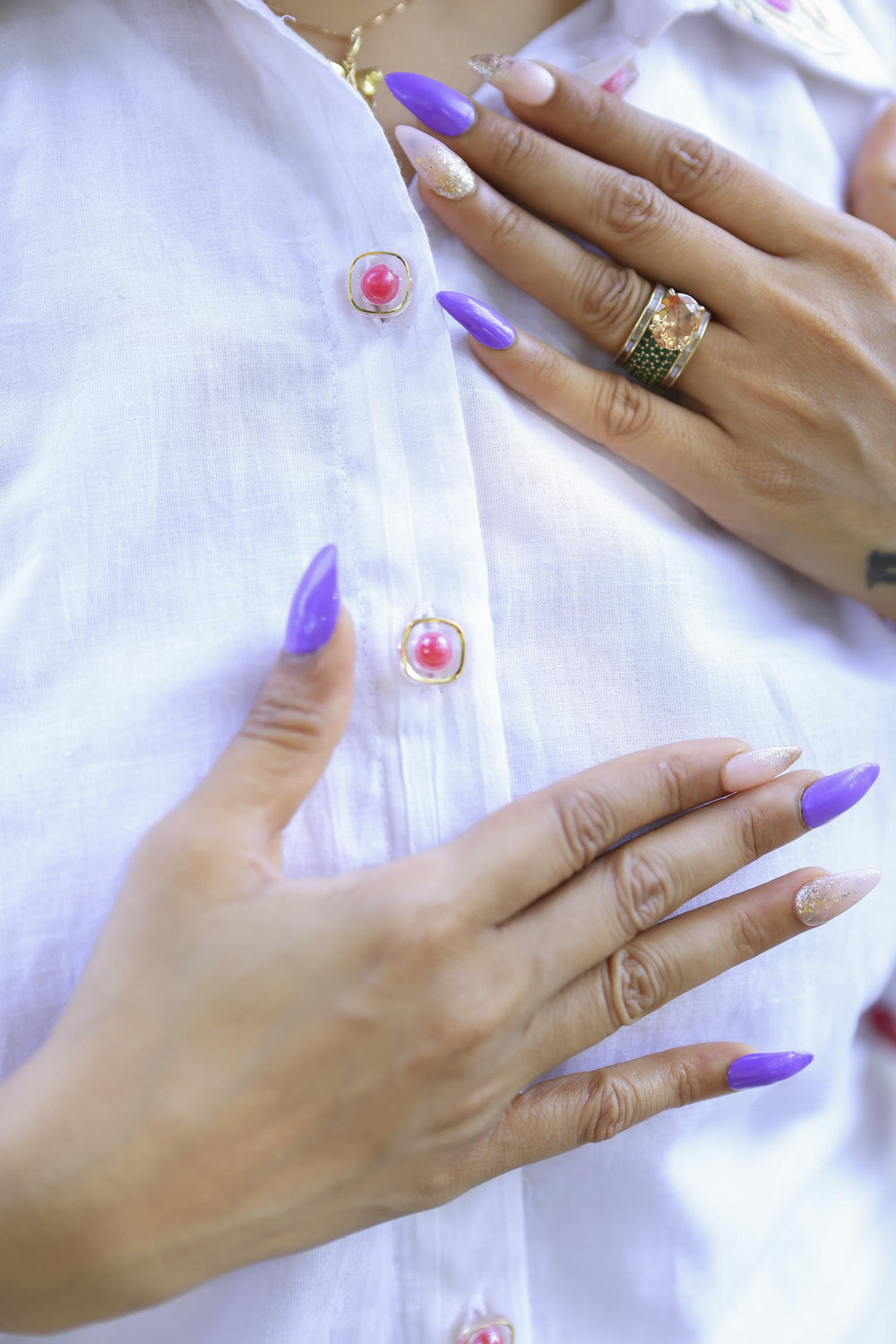 The Omna Women Jaipur rose whisper set