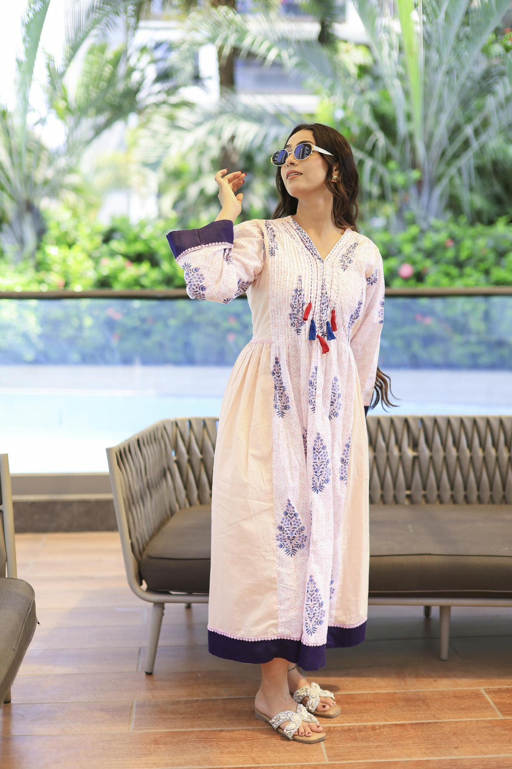 The Omna Gulpehar Jaipur Women Kurta Set