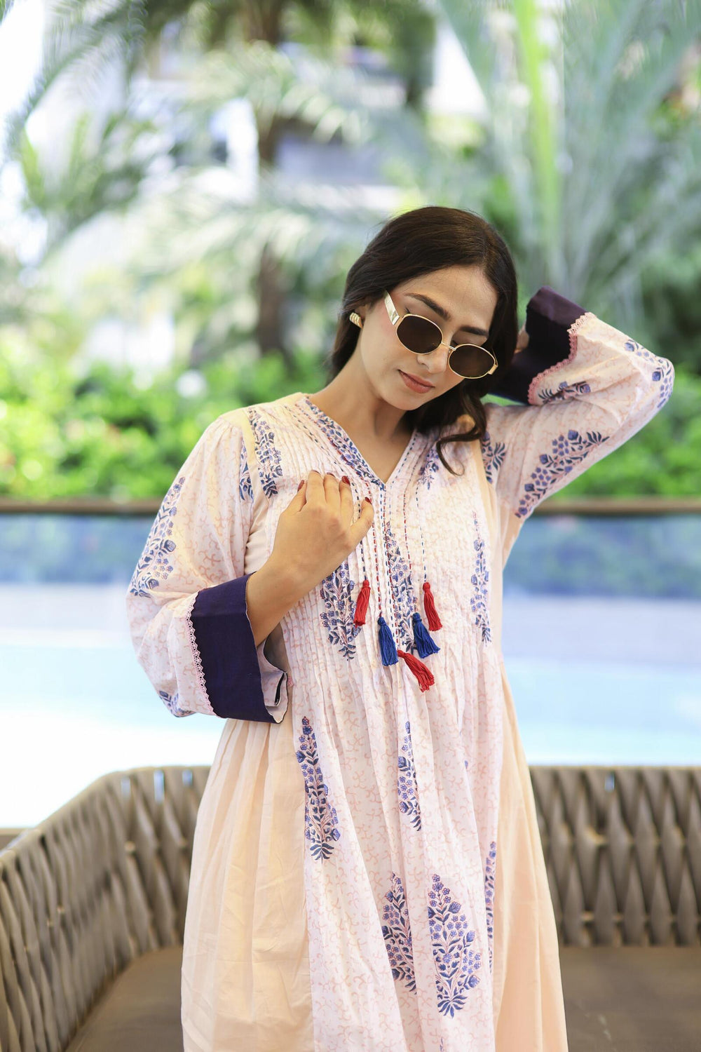 The Omna Gulpehar Jaipur Women Kurta Set