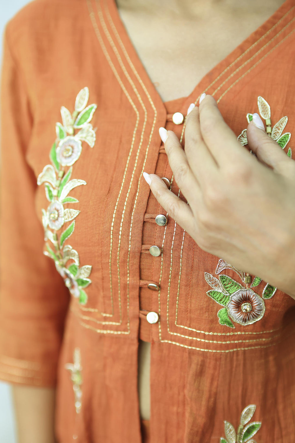 The Omna Women Zareen Vanya Peplum set