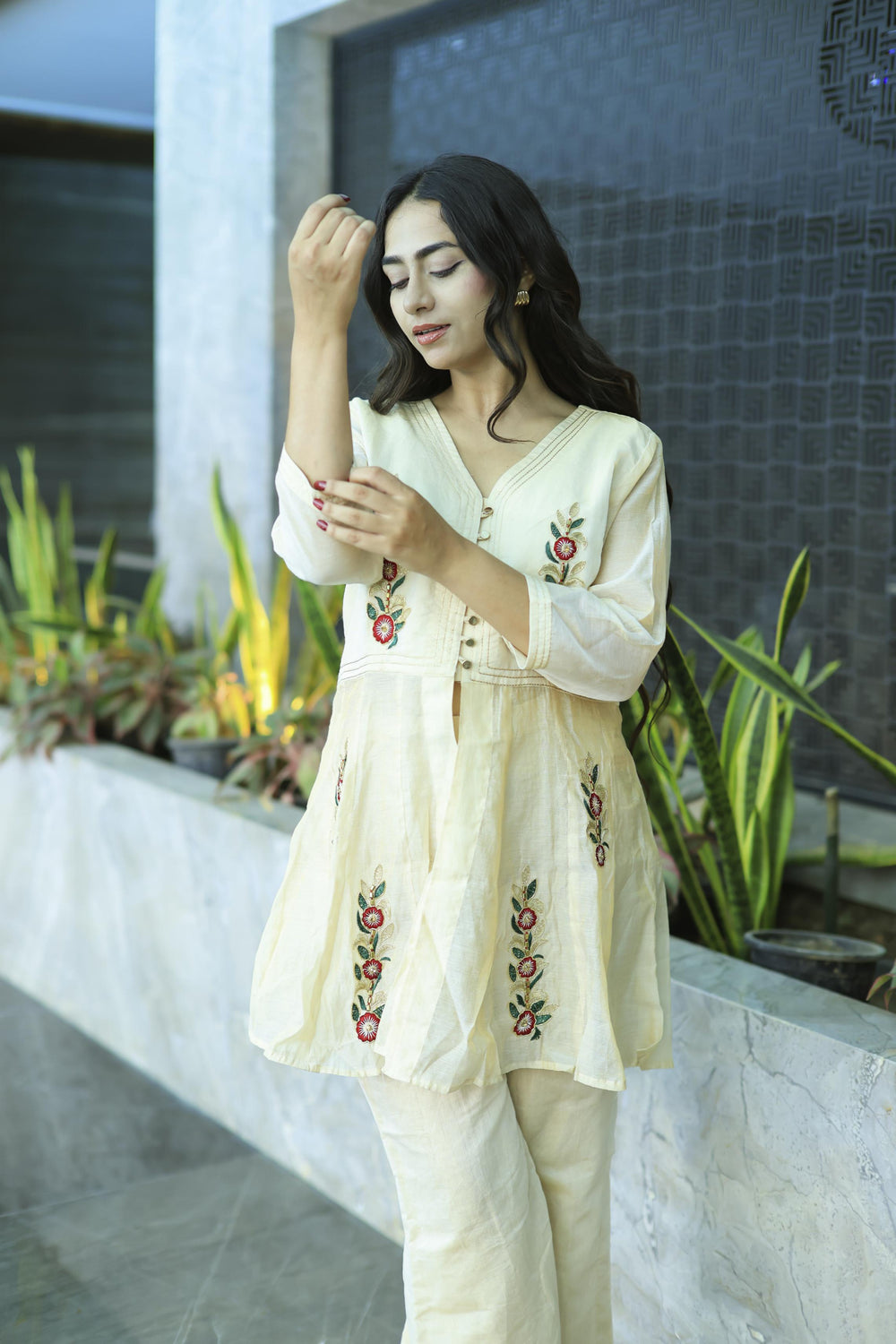 The Omna Women  Zareen modaal Kurta