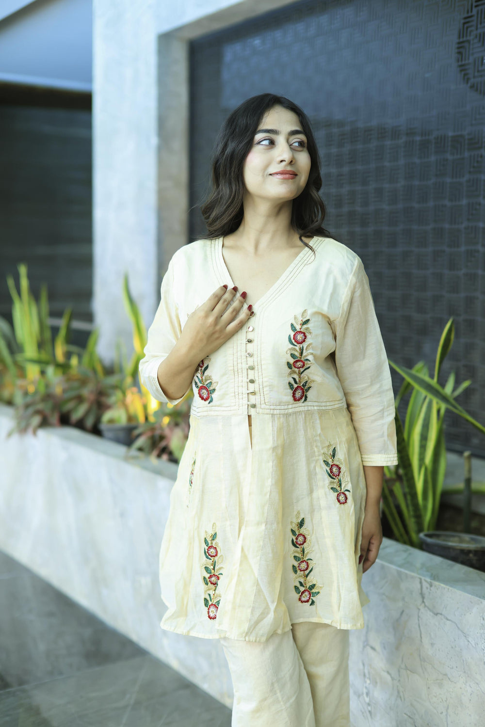 The Omna Women  Zareen modaal Kurta