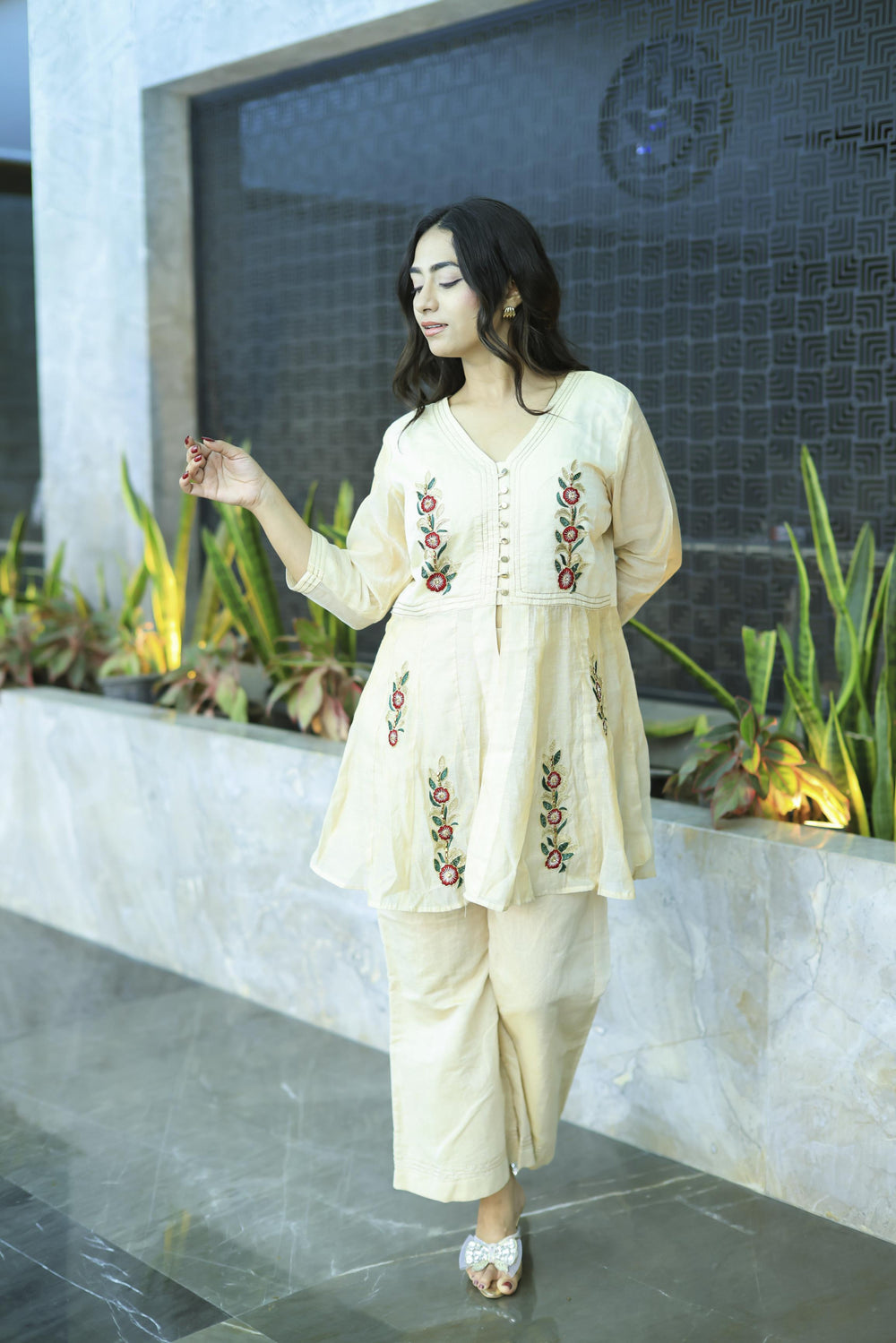 The Omna Women  Zareen modaal Kurta