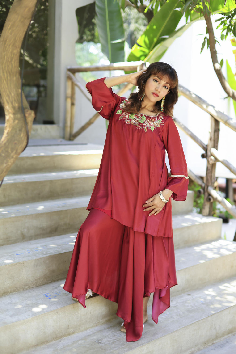 The Omna Women Zaria flare set