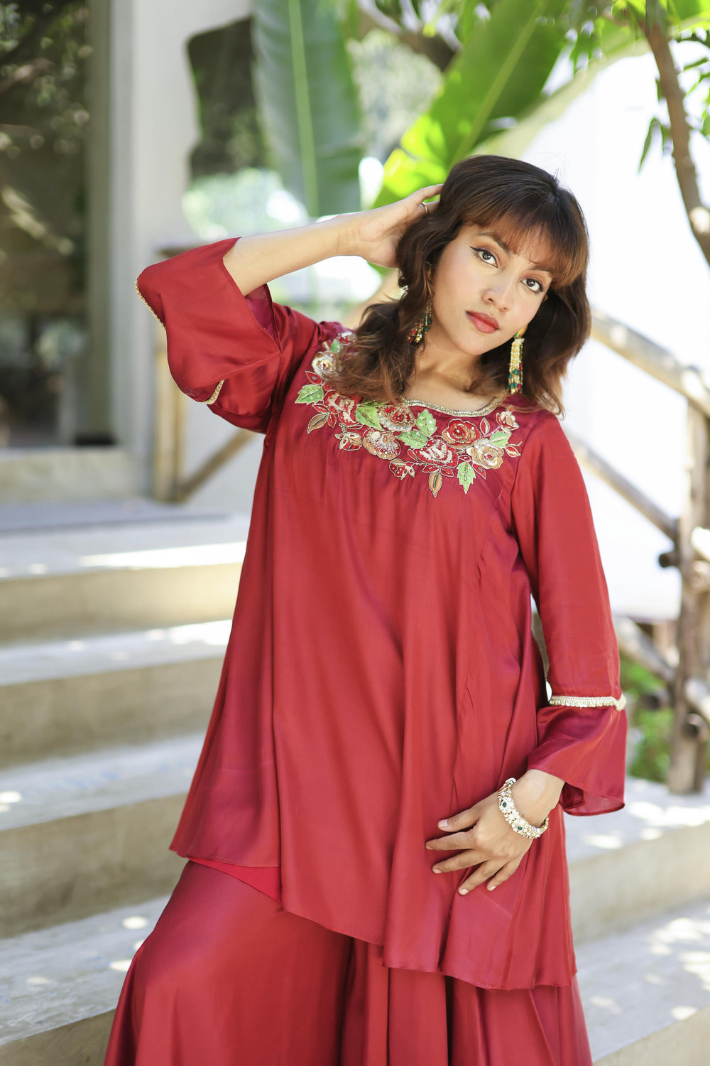 The Omna Women Zaria flare set