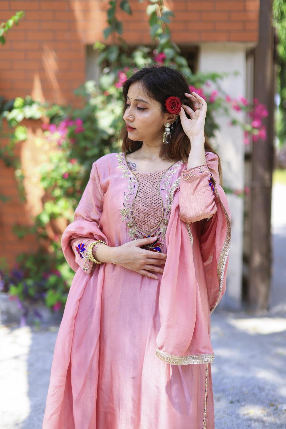 The Omna Women Zareen Mehfil suit set