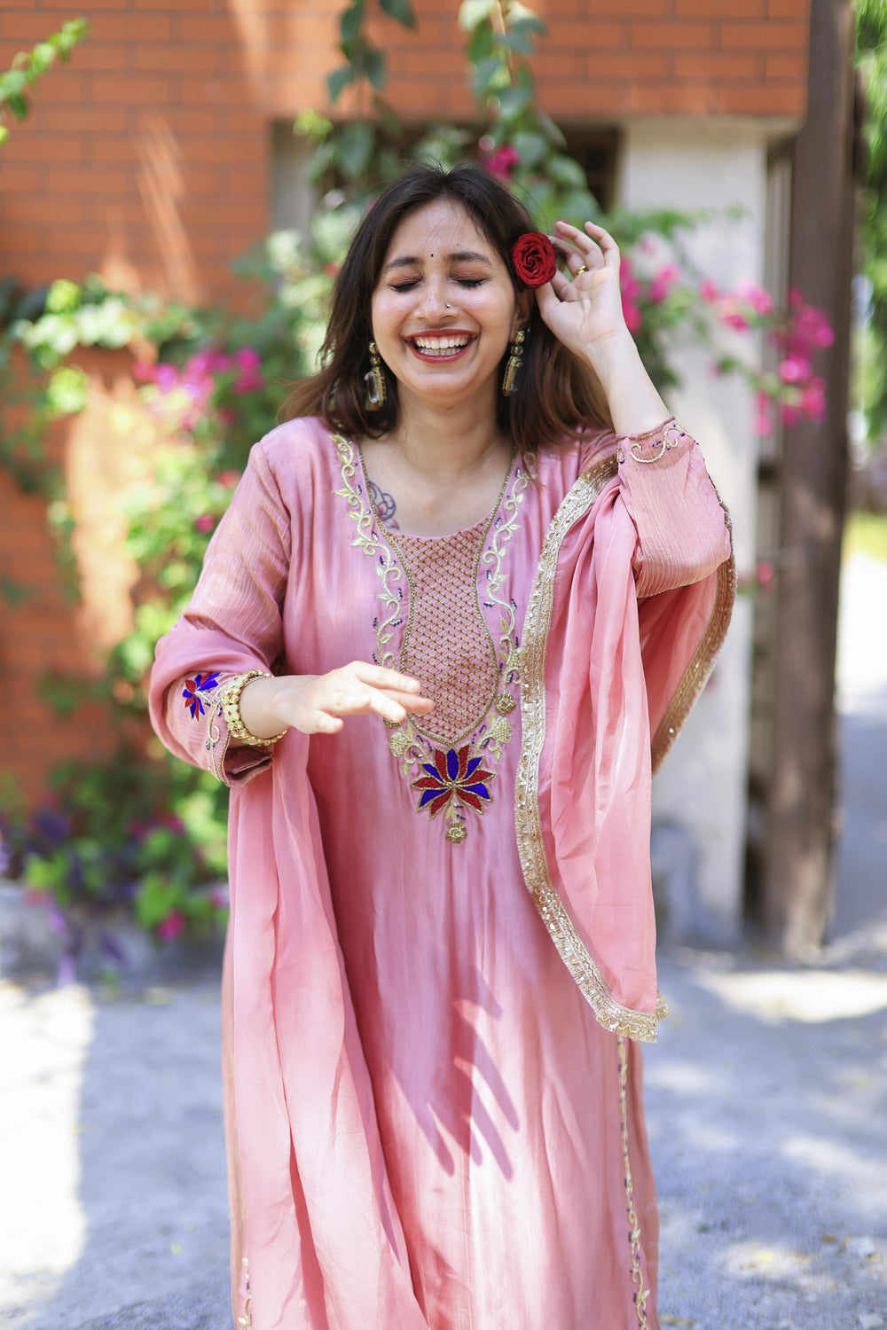 The Omna Women Zareen Mehfil suit set